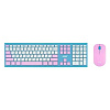 Acer OCC200 [ZL.ACCEE.003] Комплект (клавиатура+мышь) кл/мышь:фиолет/зел WLS slim