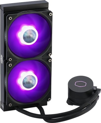 Система охлаждения/ Cooler Master MasterLiquid ML240L V2 RGB (210W, 240mm, RGB, fans: 2x120mm/62CFM/27dBa/1800rpm, 1700/1200/115X/2066/2011-V3/2011