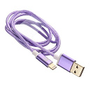 Кабели USB ACD USB кабель ACD-Style Lightning ; USB-A 2-сторонние коннекторы, нейлон, 1м, фиолетовый (ACD-U913-P6P)