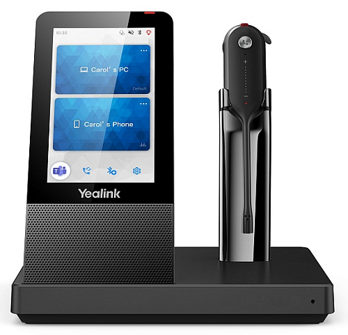 Гарнитура YEALINK WH67 UC, Беспроводная, HD звук, 120м DECT, Шумоподав, Дисплей 4'', USB-хаб, Bluetooth, шт
