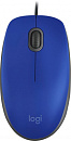 Мышь Logitech M110 синий оптическая (1000dpi) silent USB (2but)