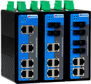 Управляемый промышленный Fast Ethernet коммутатор 2 уровня, 8 x 100M RJ45, питание 2 x 12~60VDC, монтаж на DIN-рейку