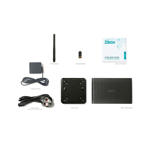 Платформа системного блока с ЦПУ Zotac ZOTAC ZBOX NANO, SFF, FANLESS, i7-1355U, 2 DDR5 SODIMM, M.2 SSD, 2.5" SATAIII BAY, 2 GLAN, WIFI, BT, USBDRV, DP