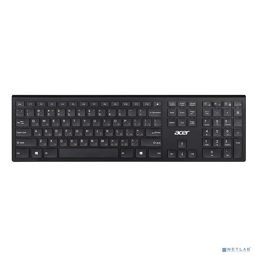 Acer OKR020 [ZL.KBDEE.004] wireless keyboard USB slim Multimedia black Клавиатура беспроводная