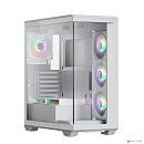 XASTRA Корпус Q600 6ARGB-C10-WH White ATX/Aquarium/Screewless/6x120mm ARGB PWM FM fans/Argb+PWM HUB 10port/ Q600-6FM12A-C10-WH