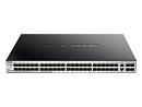 Коммутатор D-Link PROJ Управляемый L3 стекируемый коммутатор, 48x1000Base-X SFP, 2x10GBase-T, 4x10GBase-X SFP+, CLI, порт управления 1000Base-T, консо