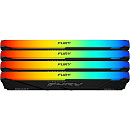 Оперативная память KINGSTON Память оперативная/ 128GB 2666MT/c DDR4 CL16 DIMM (Kit of 4) FURY Beast RGB