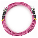 Cabeus FOP-50-OM4-ST-ST-25m Шнур оптический duplex ST-ST 50/125 mm OM4 25м LSZH