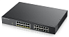 Коммутатор Zyxel Networks Smart L2 PoE+ Zyxel GS1900-24EP, rack 19", 24xGE (12xPoE+), бюджет PoE 130 Вт