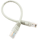 Кабель Cablexpert Патч-корд UTP PP10-0.25M кат.5e, 0.25м, медь 26AWG (серый)