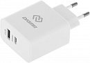 Сетевое зар./устр. Digma DGW3D 30W 3A (PD+QC) USB-C/USB-A универсальное белый (DGW3D0F110WH)