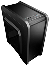 Блок питания AEROCOOL Qs-240, mATX, без БП, 1 x USB 3.0, 2 x USB 2.0, съемный фильтр от пыли для БП