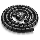 Трубка защитная для проводов UGREEN LP121 (30819) Protection Tube. Диаметр: 25 мм. Длина:3 м. Цвет: черный