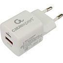 Cablexpert Зарядное устройство 20Вт, 3А, QC3.0/PD, 1xUSB, 1xType-C, белый, пакет (MP3A-PC-46)
