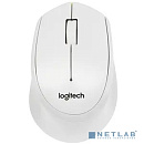 Мышь беспроводная Logitech M330 Silent Plus White (белая, оптическая, 1000dpi, 2.4 GHz/USB-ресивер, бесшумная, под правую руку) (арт. 910-004926, M/N: