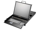 Консоль для стойки 19" AMK816-17CBRUD, высота 1U, TFT LCD 17", 1280x1024, USB / PS2, 16 x KVM входов, русифицированная клавиатура, тачпад, 24 ~ 48В DC
