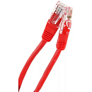 Патчкорд литой "Telecom" UTP кат.5е 1,0м красный