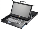 Консоль для стойки 19" AMK516-17WCBRUD, высота 1U, TFT LCD 17,3", 1920x1080, PS2 / USB, 16 x KVM входов, русифицированная клавиатура, тачпад, 24 ~ 48В