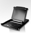 КВМ консоль ATEN 19" 16-Port PS/2-USB VGA Single Rail LCD KVM Switch