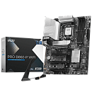 Материнская плата MSI PRO B860-P WIFI B860, LGA1851, 4*DDR5, 4*PCIEx16, 3*M.2, 1*TypeC, 2*USB3.2Gen2, 6*USB3.2Gen1, 8*USB2.0, 4*SATA3.0, 5G, Type-C(DP