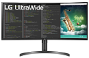 LG 35" 35WN65C-B VA LED изогнутый, 3440x1440, 5ms, 178°/178°, 300cd/m2, 2500:1, 2*HDMI, DP, Usb-hub, 100Hz, HDR10, AMD FreeSync, HAS, Tilt, колонки, П