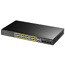 Коммутатор CUDY 24-Port Layer 2 Managed Gigabit PoE+ Switch with 4 Gigabit Combo Ports 400W Layer 2 Managed 28 Ports 10/100/1000M PoE Switch ,1-24 Po