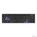 Exegate EX283618RUS Клавиатура Exegate LY-402N {USB, 102кл., Enter большой, 8 голуб клавиш, шнур 1,35м, черн, Color box}