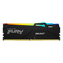 Модуль памяти Kingston 8GB DDR5 5200 DIMM FURY Beast Black RGB Non-ECC, CL40, 1.25V, 1RX8 40-40-40 288-pin, RTL