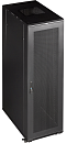 Шкаф Шкаф 19" Business, 42U 600x800, черный, передняя дверь стекло, задняя дверь распашная металл