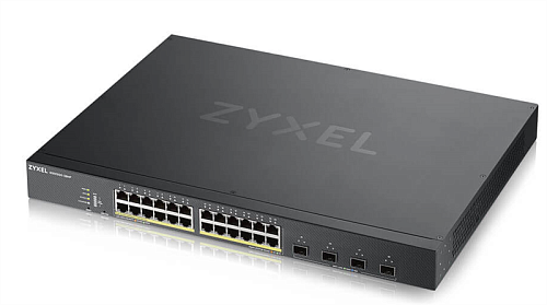 Коммутатор Zyxel Networks Smart L3 Lite PoE+ Zyxel NebulaFlex XGS1930-28HP, rack 19", 24xGE PoE+, 4xSFP+, бюджет PoE 375 Вт
