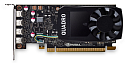 PNY Nvidia Quadro P1000 DVI 4GB GDDR5, 128-bit, PCIEx16 3.0, mini DP 1.4 x4, Active cooling, TDP 47W, LP, Retail