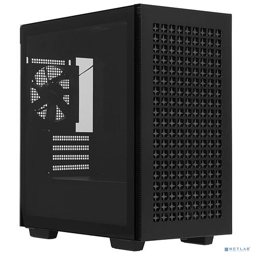 Корпус MiniTower DeepCool CH370 черный без БП mATX TG window 1x120mm fan (R-CH370-BKNAM1-G-1)