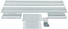 Стойка двухрамная NTSS NTSS-2POR42U/600-1000 42U 550ммx1000мм 600кг серый