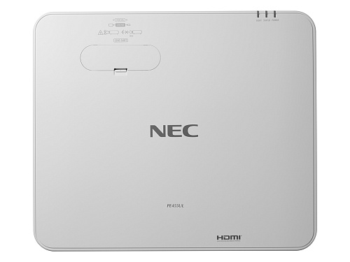 Лазерный проектор NEC [PE455WL (PE455WLG)] 3LCD, 4500 ANSI Lm, WXGA, 500 000:1, 2xHDMI, VGAin, USB A Viewer, RJ45, 3,5 audio IN/OUT, RS232, 1x20W, 9,7