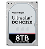 Жесткий диск WESTERN DIGITAL ULTRASTAR SATA 8TB 7200RPM 6GB/S 256MB DC HC320 HUS728T8TALE6L4_0B36404 WD