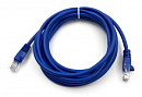 Патч-корд Buro UTP-5E-3M-BL UTP 4 пары cat.5E CCA molded 3м синий RJ-45 (m)-RJ-45 (m)