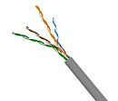 Кабель Кабель TWT UTP, 4 пары, Кат.5e, PVC, серый, 100 метров