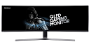 Samsung 49" C49HG90DMI VA QLED изогнутый 32:9 3840x1080 1ms 3000:1 350cd 178/178 2*HDMI DP miniDP USB Has Pivot 144Гц Black-Grey