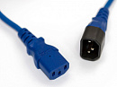 Шнур питания Hyperline PWC-IEC13-IEC14-0.5-BL C13-С14 проводник.:3x0.75мм2 0.5м 250В 10А (упак.:1шт) синий