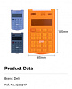 Калькулятор карманный Deli E39217/OR оранжевый 8-разр.