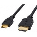 Exegate EX257910RUS Кабель HDMI to miniHDMI (19M -19M) 1м Exegate, ver1.4, позолоченные контакты