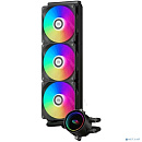 Система охлаждения/ PCCooler DA360 ARGB BK (280W, 360mm, Black, ARGB/ Fans: 3x120mm, 72.1CFM, 33.8dBA, 1800RPM/ Pump height 55mm, 28dBA, 3000RPM, Rad