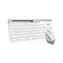 Клавиатура + мышь A4Tech Fstyler FB2535C клав:белый/серый мышь:белый/серый USB беспроводная Bluetoot