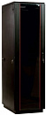 Шкаф коммутационный ЦМО (ШТК-М-42.6.6-1ААА-9005) напольный 42U 600x600мм пер.дв.стекл задн.дв.стал.лист 2 бок.пан. 650кг черный 92.3кг 180град. 2030мм