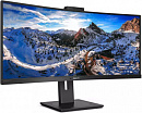 Монитор Philips 34" 346P1CRH черный VA LED 21:9 HDMI M/M Cam матовая HAS Piv 500cd 178гр/178гр 3440x1440 100Hz DP 2K USB 11.65кг