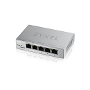 Коммутатор Smart L2 коммутатор Zyxel GS1200-5, 5xGE, настольный, бесшумный, с поддержкой VLAN, IGMP, QoS и Link Aggregation