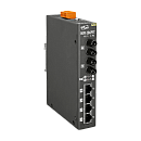 Коммутатор 4 x PoE 10/100BaseTX, многомод, 2 оптических порта, разъем ST, металлический корпус