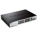 Коммутатор D-LINK DES-3200-18_RFB/A1 Восстановленный в производственных условиях управляемый 2 уровня с 16 портами 10/100Base-TX и 2 комбо-портами 100