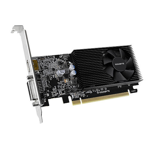 Видеокарта/ VGA GIGABYTE NVIDIA GeForce GT 1030 2GB, DDR4/64-bit, PCIe 3.0, 1xDVI-D, 1xHDMI 2.0, 1-slot