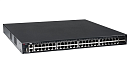 Коммутатор QTECH Управляемый стекируемый уровня L3 с поддержкой PoE 802.3af/at, 48 портов 10/100/1000 BASE-T, 4 порта 10GbE SFP+, 2 сменных БП (постав